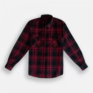 Noir Men's Flannel Shirts - Red