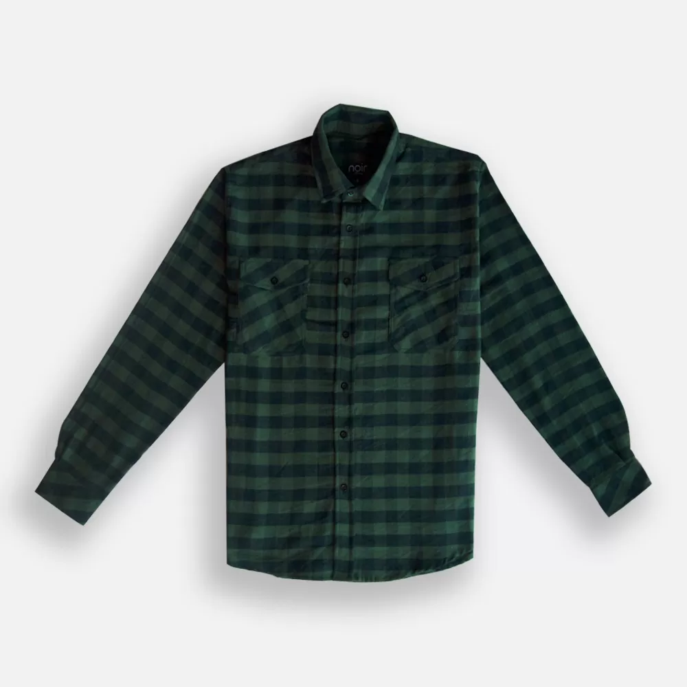 Noir Men's Flannel Shirts - Green