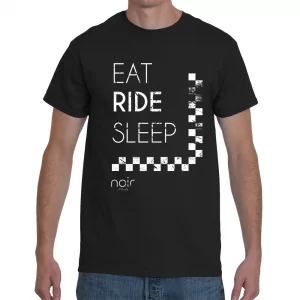 Noir Eat Ride Sleep Tee - Black