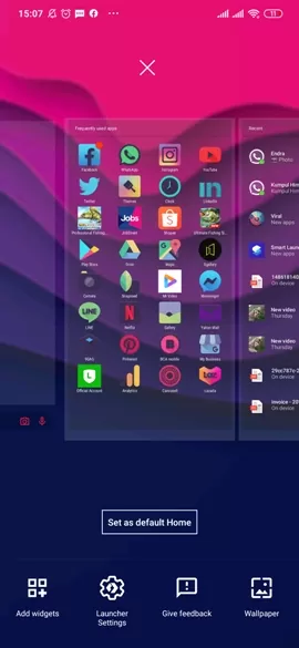 Microsoft Launcher Home Screen