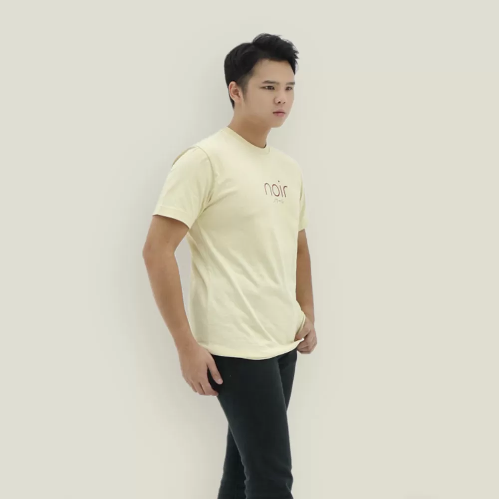 Kaos Slim Fit Premium Cotton Logo NOIR – Ivory - Gambar 5