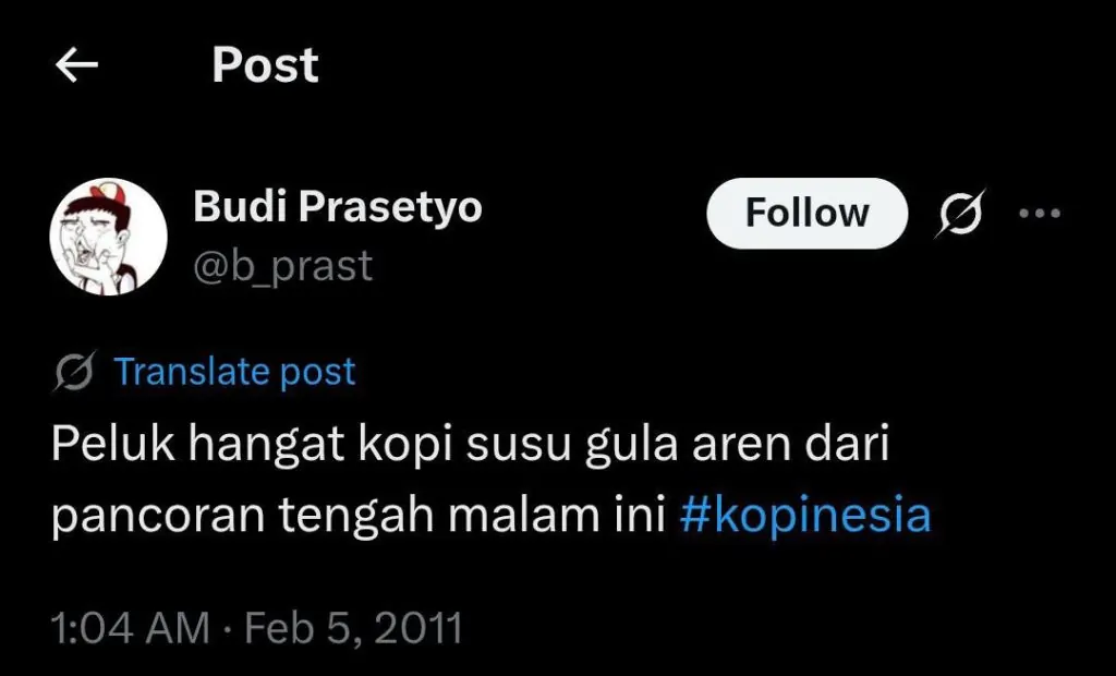 Kopi Susu Gula Aren